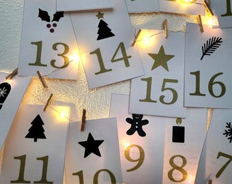 Activity Adventskalender für Erwachsene | 24 Advent Aufgaben zum Ausdrucken | DIY Weihnachtskalender PDF Download | Last Minute