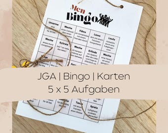 JGA / Bingo / Männer, Men / Lustige Spiele / Junggesellenabschied / PDF Descargar / Ausdrucken