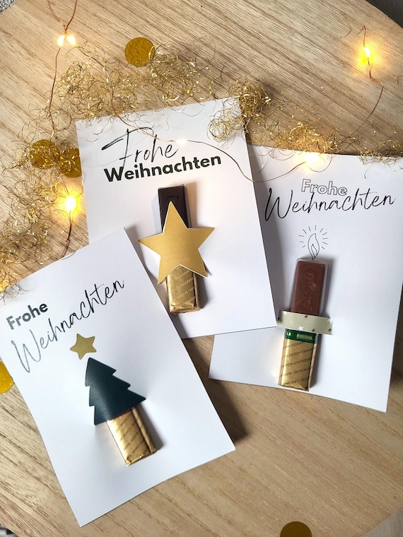 Weihnachtskarten zum Ausdrucken | Printable Weihnachtskarte PDF | DIY Geschenkidee zu Weihnachten | Digitale Grußkarte Download
