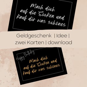 Geldgeschenk | Shopping | Gutschein | direkter Download | pdf Druck
