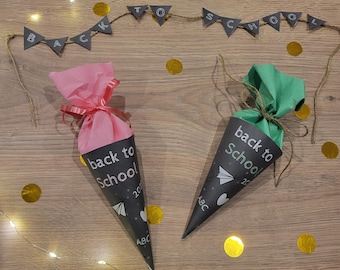 DIY School Cone & Garland Printable: Back to School 2026 Decor| Schultüte | PDF Download | digitaler download