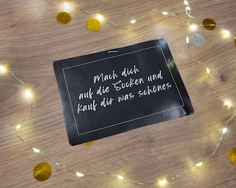 Geldgeschenk / Geschenkidee / Geldgeschenk / Socken / Gutschein / digitaler Descargar /