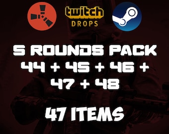 Rust Twitch Drops - Round 44 + 45 + 46 + 47 + 48| 47 Items Steam Only