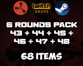Rust Twitch Drops - Round   43 + 44 + 45 + 46 + 47+48| 68 Items Steam Only