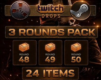 Rust Twitch Drops - Round   48+49+50 | 28 Items Steam Only
