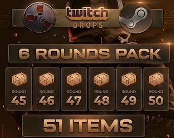 Botín de Rust Twitch Drops - Ronda 45 + 46 + 47 + 48 + 49 + 50 / 51 objetos (solo en Steam)