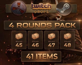 Rust Twitch Drops - Round  45 + 46 + 47 + 48| 41 Items Steam Only