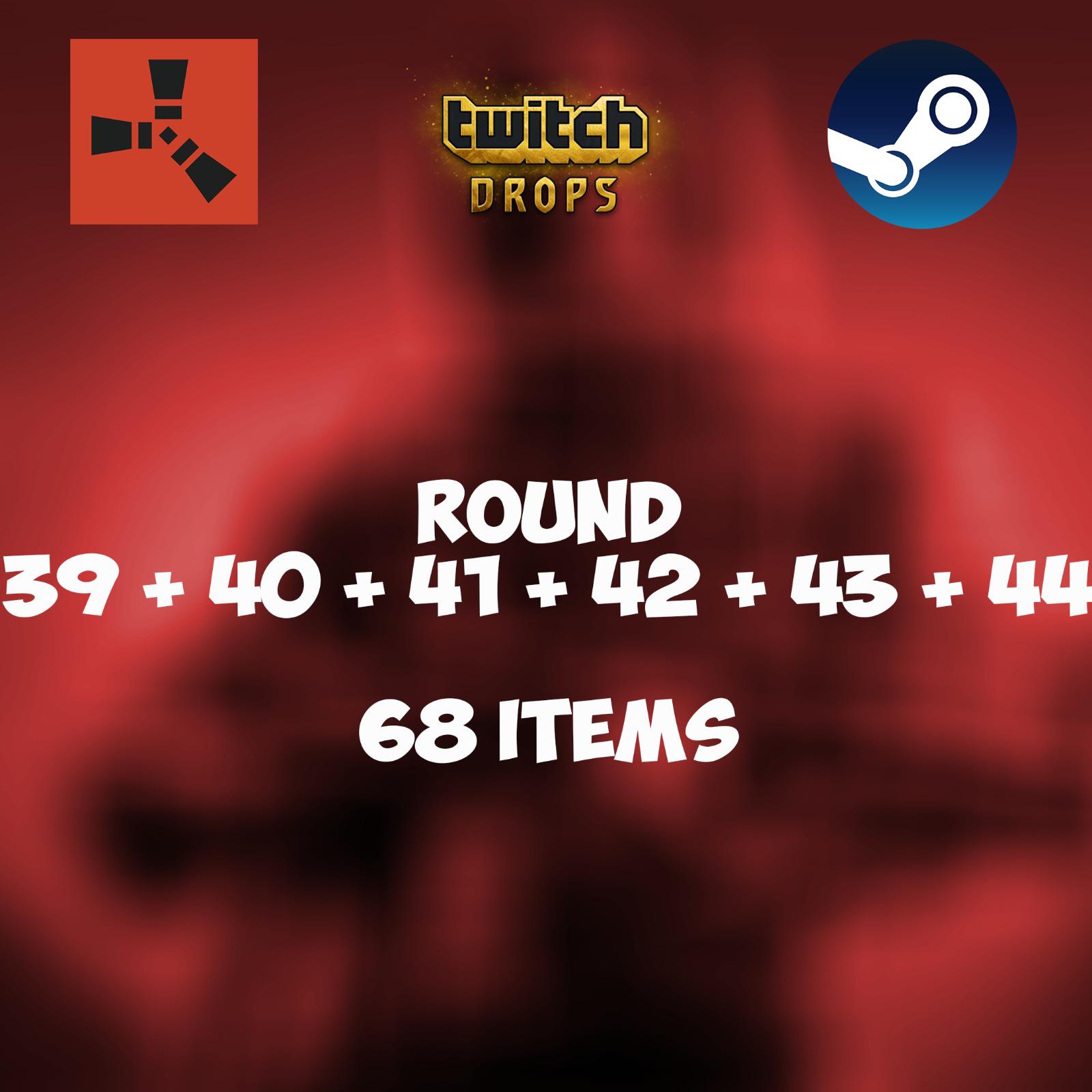 Twitch Drops List RUST TWITCH DROPS - ALL AVAILABLE ROUNDS - ROUNDS 39 ...