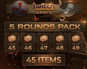 Rust Twitch Drops - rond 45 + 46 + 47 + 48+49 | 45 items, alleen Steam