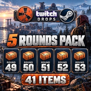 Rust Twitch Drops - Round  49+50+51+52+53 | 41 Items Steam Only