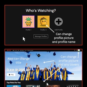 Edición al estilo Netflix / Descarga digital / Edición de la Clase de 2025, Regalo para el mejor amigo, Plantilla inspirada en Netflix