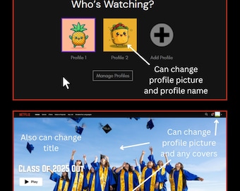 Netflix Style Edit | Digital Download | Class of 2025 Edit, Best Friend Gift, Netflix-Inspired Template