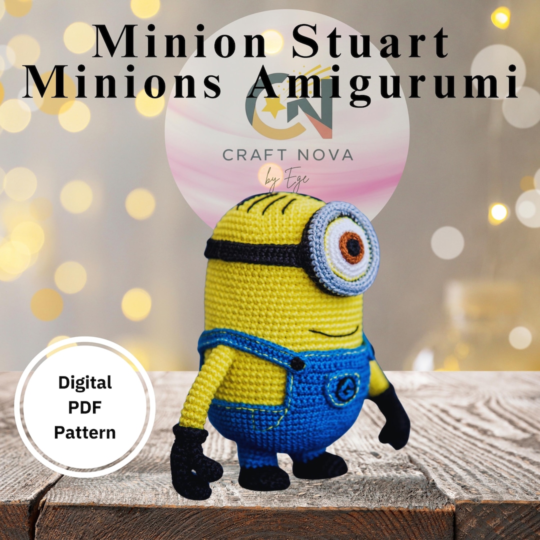 Minion Stuart Crochet Pattern PDF | Amigurumi One-eyed Toy | Beginner ...