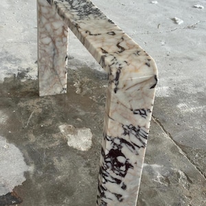 Calacatta Viola Marble Entryway Dresser Natural Stone Furniture image 6