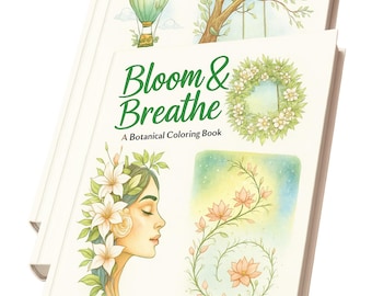 Botanical Coloring Book for Adults: 108 Floral Art Therapy Pages