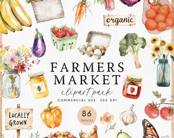 Bauernmarkt Clipart, Samstagmorgen Markt PNG Grafiken, Frische Produkte Bio-Lebensmittel Illustration, Gemüse Bauernhof Stand, kommerzielle Nutzung