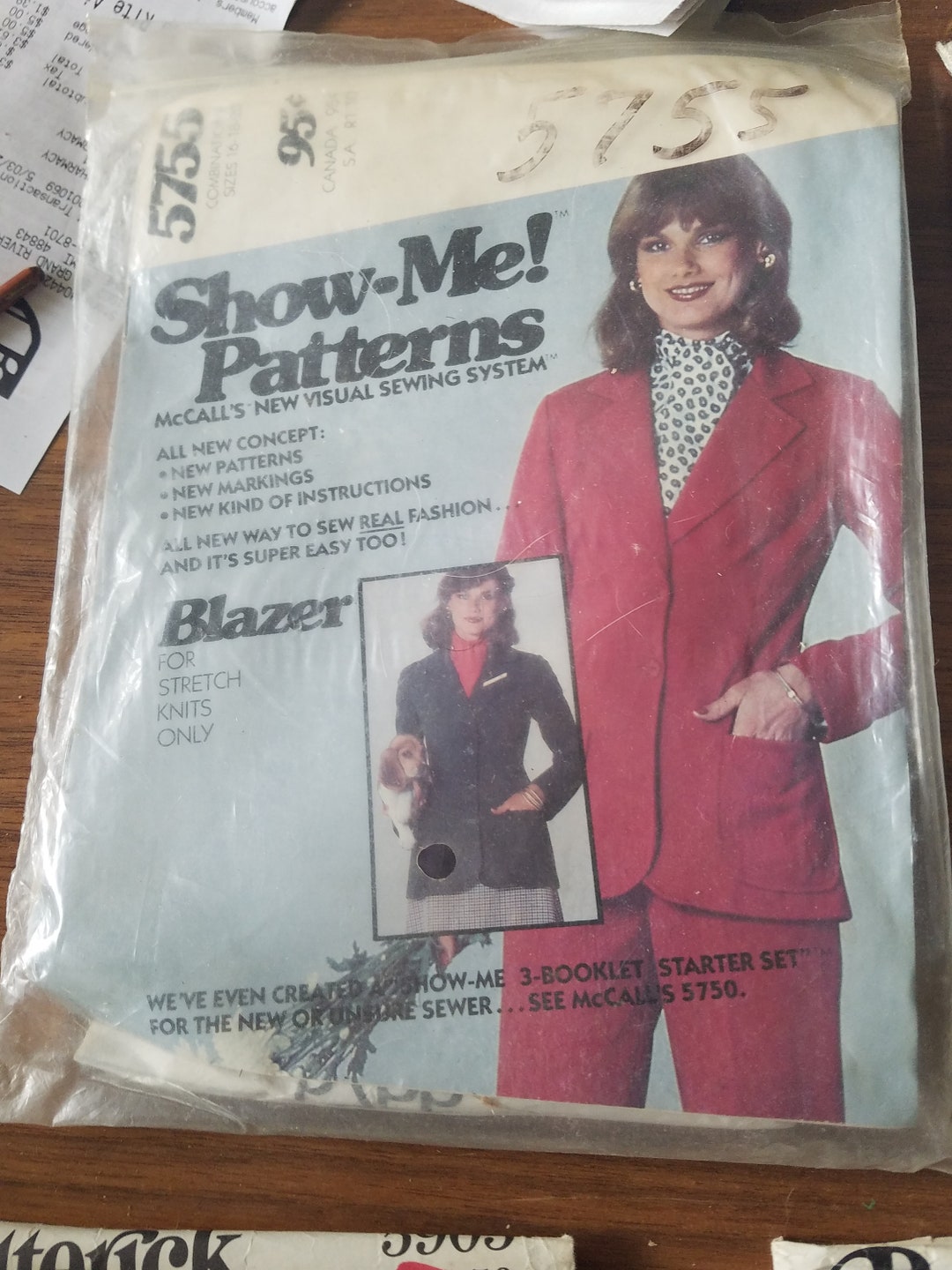 New Uncut Show Me Sewing Pattern 5755 Size 16 18 20 Classic Blazer for ...