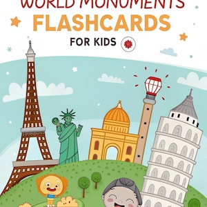 World Monuments Flashcards for Kids