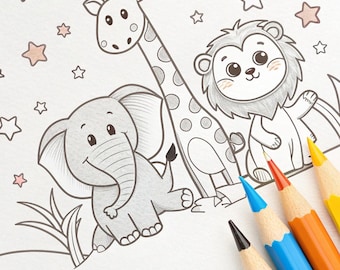 Coloring Book Pages: Animals!