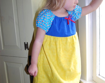 Snow White Flannel Playgown