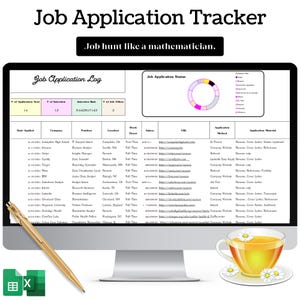 Job Application Tracker Spreadsheet | Job Search Organizer