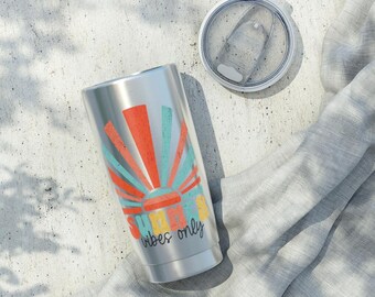 Stainless Steel Travel Mug, Eco-Friendly Reusable Cup, Wanderlust Gift, Insulated Coffee Tumbler, Adventure Lover Present,