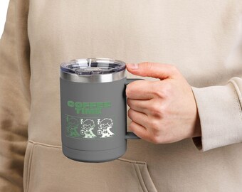 Coffee Time Tumbler: Ideal for Coffee Lovers, Perfect for Gifting, Travel Mug, Unique Designs, Personalized Drinkware