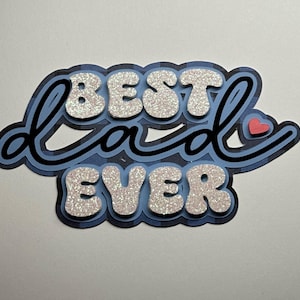 Título de álbum de recortes feito à mão – Cricut Cut, enfeite de papel em camadas para álbuns de memórias, cartões e artesanato