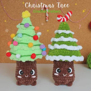 2in1 Christmas Tree Crochet Pattern, Christmas Crochet Pattern, Tree Crochet Plushie, Amigurumi Pattern Christmas Decoration, Christmas gift