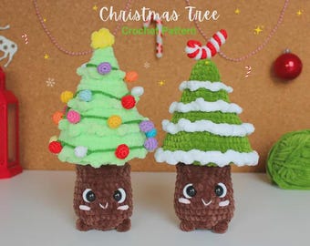 2in1 Christmas Tree Crochet Pattern, Christmas Crochet Pattern, Tree Crochet Plushie, Amigurumi Pattern Christmas Decoration, Christmas gift