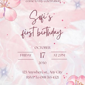 Birthday party invitation