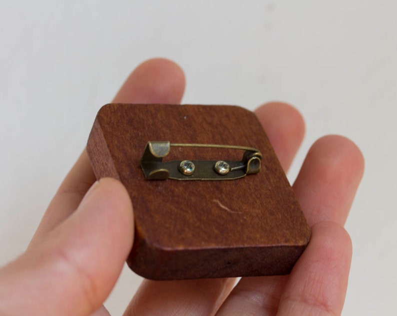 Floral embroidery necklace wooden frame necklace n075 Etsy