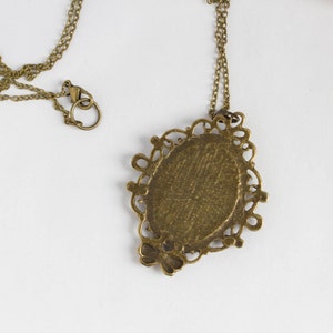 Flower basket necklace hand embroidery n076 image 4