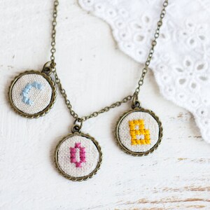 Personalized mother's necklace with custom set of initials