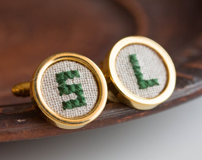 Personalized Cufflinks Initials Cufflinks for Groomsmen Etsy