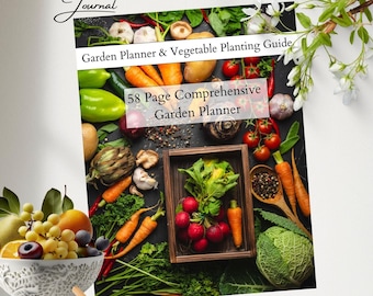 Garden Planner Bundle, 20+ vegetable growing guide, composting guide, garden companion, printable planner, garden organizer, plant planner