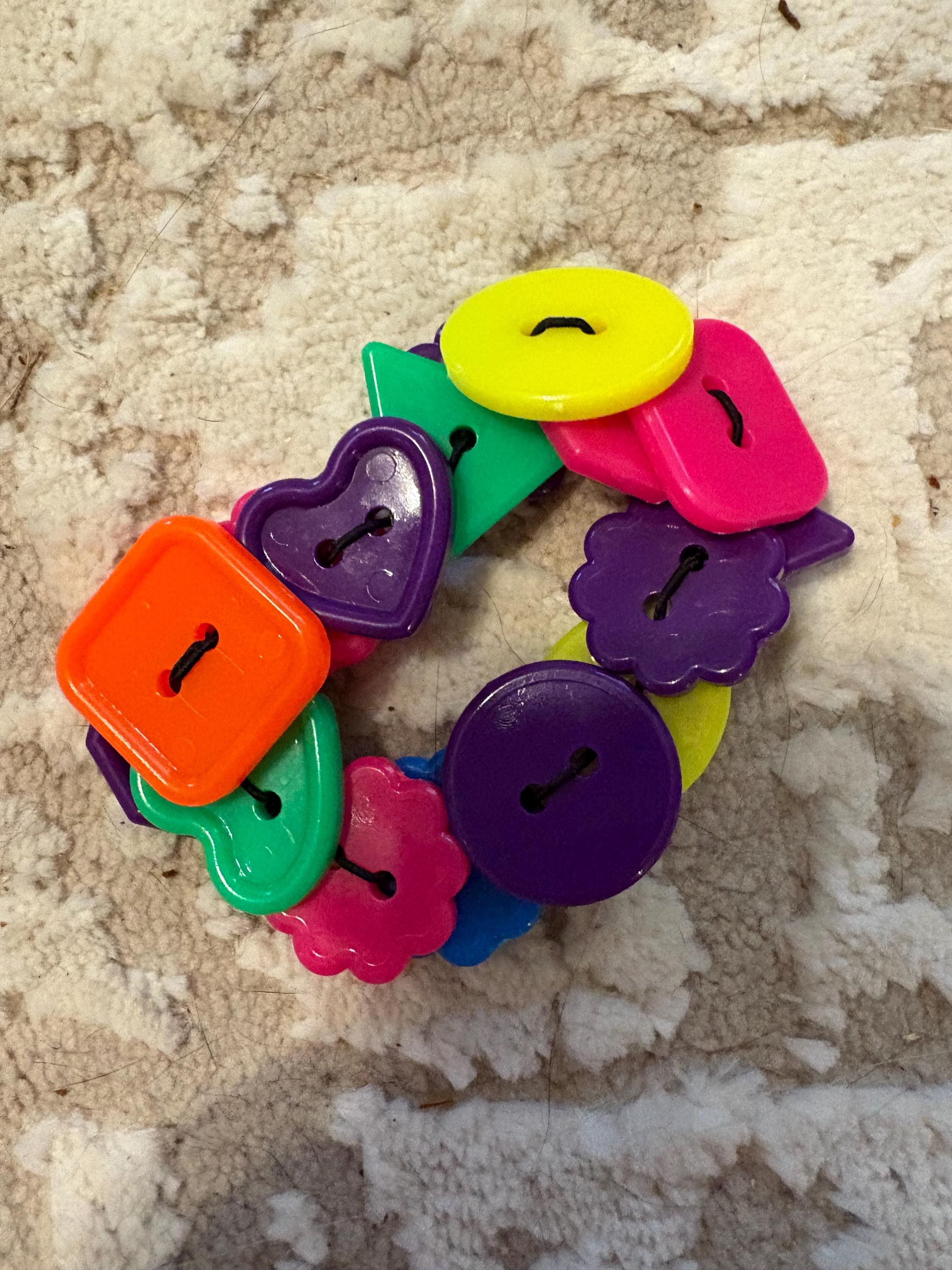 Kandi Button Bracelet: Rave Gear, Trading Jewelry