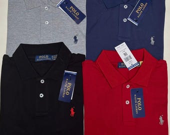 Men's Ralph Lauren polo-Elegant Fit,Embroidered Polo T-Shirt