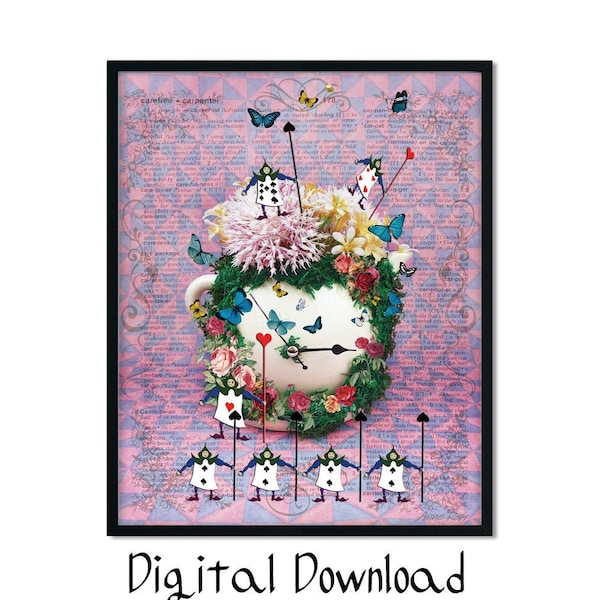 Alice in Wonderland Teapot Printable - Etsy