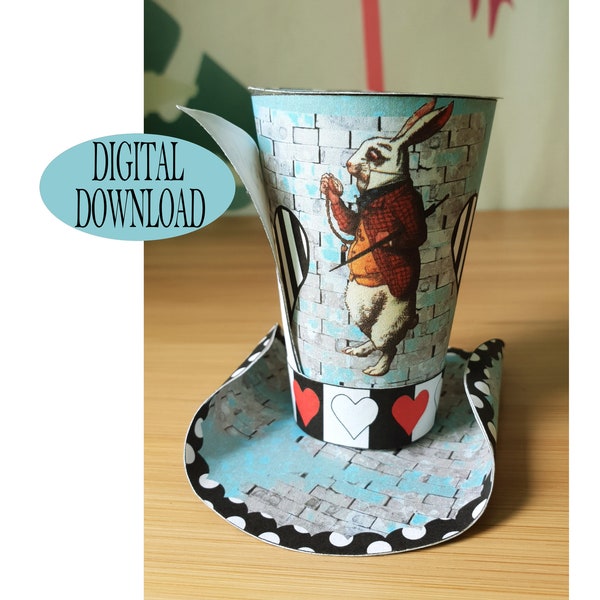 Rabbit and Top Hat - Etsy