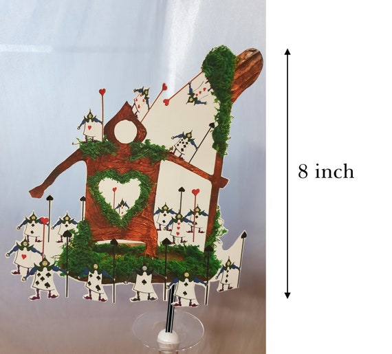 Heart Card Soldier Garden Alice In Wonderland Decorations Etsy