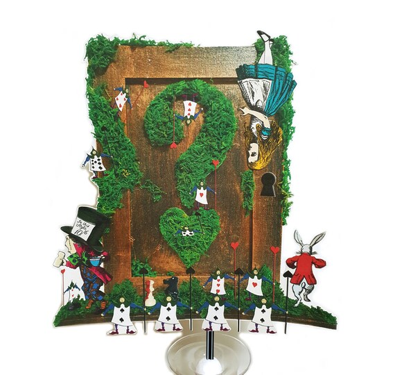 Question Door Alice In Wonderland Decorations Digital Pdf Etsy