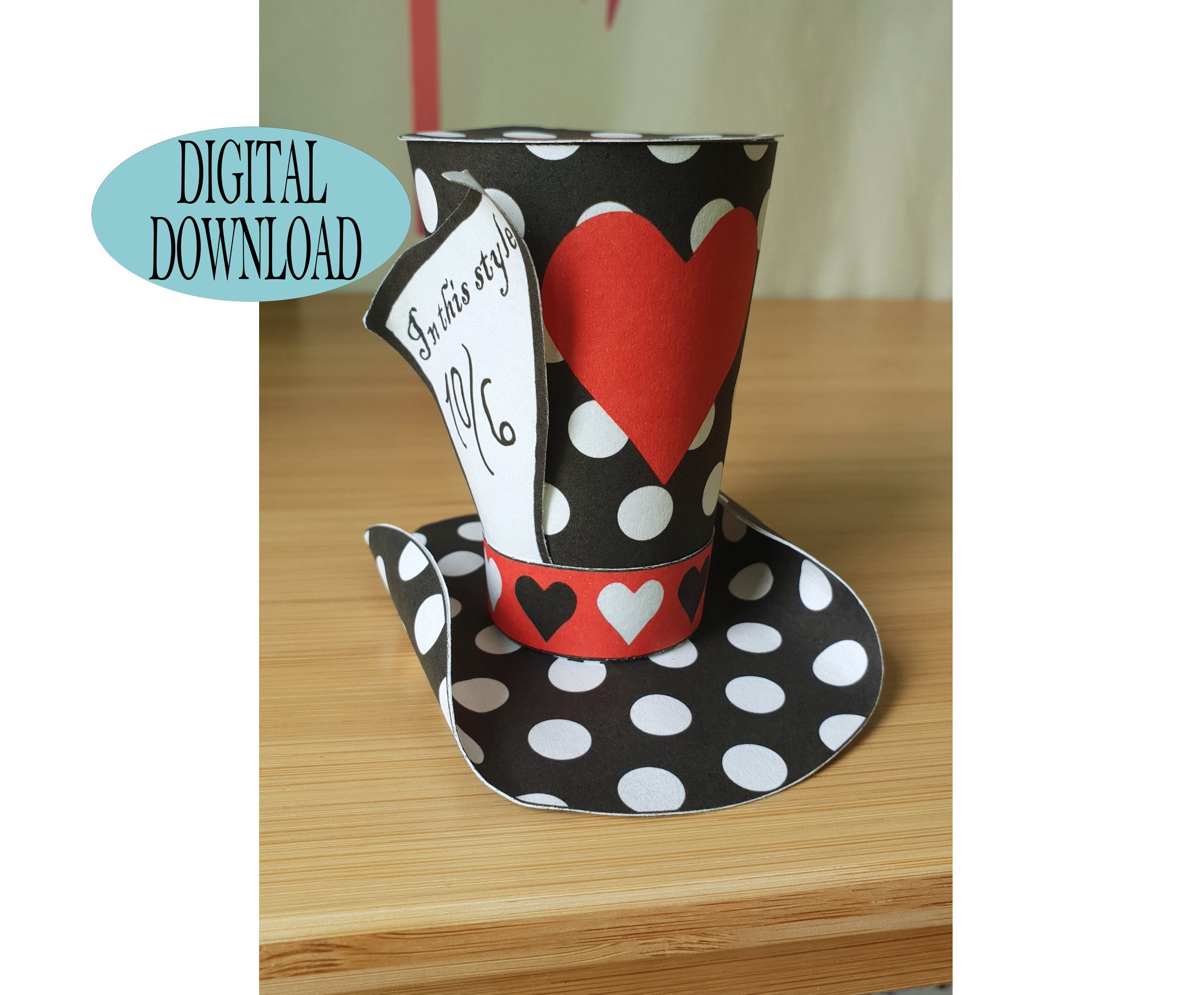 Mad Hatter Hat Printable Template