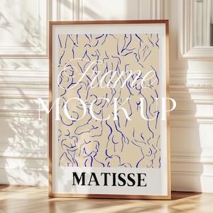 Scandinavian Frame Mockup - DIN A ratio, minimalistic interior mockup design gallery frame mockup bright tall vertical frame template mockup