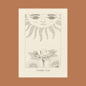 Obrigado, Sunshine - Cartão de Saudações (A6 com envelope)