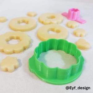 Modular Sandwich Cookies Cutters – Interchangeable Set with 2 Bases + 7 Inner Shapes image 7