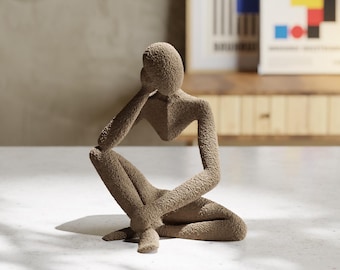 Ingen – Serendipity | Minimalistisk flytande skulptur - Konst med suddig textur | Modern kontemplativ inredning