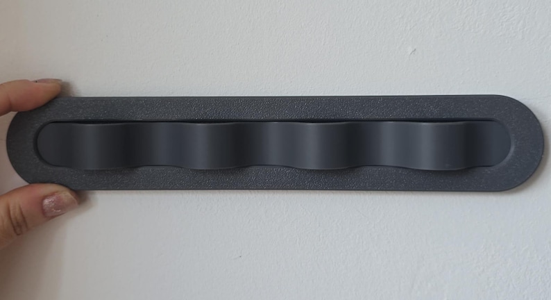Sunglasses Wall Holder – Modern Geometric Eyewear Rack Dark Gray