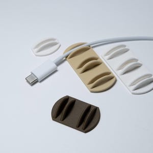 Cable Organizer Clips | Desk Cable Management | Set of 4, 8 or 12 image 7