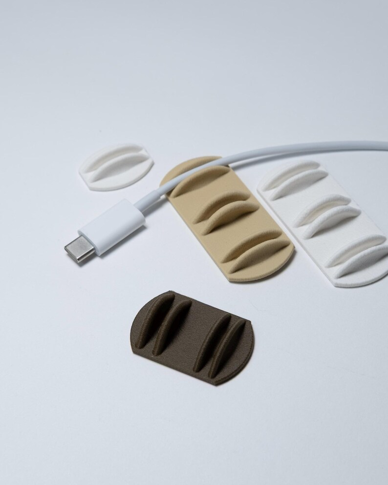 Cable Organizer Clips | Desk Cable Management | Set of 4, 8 or 12 image 7